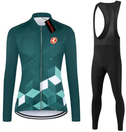 UGLY FROG New Size 2026 Women's Set Bike Shirt Long Sleeve Clothing Bib Pants with Gel Padded