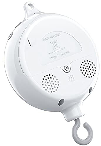 Boîte à musique mobile pour bébé avec 3 pistes sonores, 12 berceuses, arrêt de 30 minutes