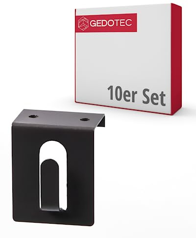 Gedotec Crochet de fenêtre marron en acier | Crochet décoratif |A accrocher sur portes et fenêtres jusqu'à 17 mm | Sans coller ni percer