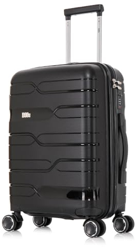 1990s Maleta de Cabina 55x38x22cm (44L) Polipropileno - Candado Incrustada - 20 Pulgadas - Negro