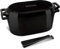 KooK Dutch Oven, Oven for Sourdough Bread Baking, with Lid, Dual Handles, Enameled Cast Iron, includes Lid Lever, Great for Baking Bread, Cooking and Roasting, Dishwasher Safe, 3.4 Qt, Black