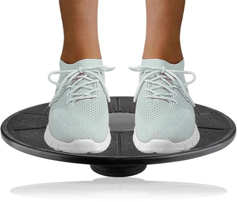 Balance Board Ø 39 cm, Wackelbrett, Therapiekreisel, Gleichgewichtstrainer, Koordination, Stabilität, Fitness, Reha