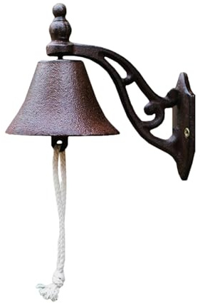 Home Decorative Bell, Vintage Dinner Bell, Outdoor Hanging Bell, Handcrafted Traditional Door Bell Bronze, Nautical Themed Ship Bell Ringer, For Home Bars, Last Orders