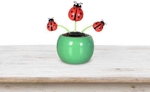 Eventerde - Solar de de Juguete, Ornamento de Flores danzantes para Coche, Juguetes de Coche con energía Solar Reutilizables, de Coche con Cabeza temblosa para Dormitorio
