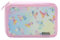 pbs factory GmbH Federmäppchen 2 Fächer - Mäppchen für Mädchen und Jungen - Gefülltes Schüleretui 32-teilig - Schulmäppchen (Schmetterling)