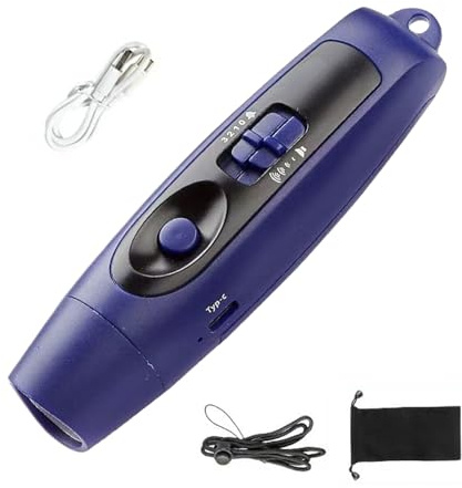Fischietto Elettronico, Fischietto Arbitro Ricaricabile USB Con 3 Livelli Di Volume e luci, Fischietti A Mano Per Allenatore, Emergenza, Cani