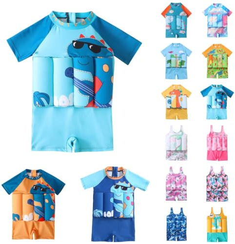 Bébé Garçon Tout-Petit Flotteur Maillot de Bain Une pièce Flottant Manche Courte Flottabilité réglable Maillots Vêtements de Plage d'été Rashguards | Flotteur, Manche Courte, Flottabilité réglable