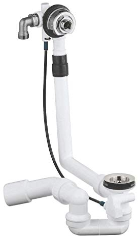 GROHE Talentofill - Ablaufgarnitur für die Badewanne (mit Geruchsverschluss), supersteel, 28990DC0