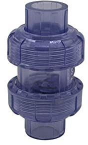 Valvola non ritorno fogna diametro interno 20 23 32 40 50 63mm valvola antiriflusso fognatura pvc antiritorno ritegno scarico acquario (Diametro Interno 20mm)