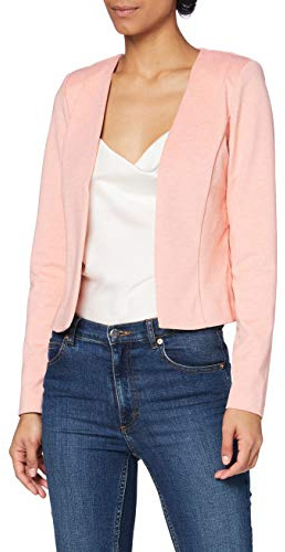 ICHI IHKATE - Giacca Corta BL da Donna, con Blazer Corto, con Elastico, Rose Smoke Melange (1415061), XS