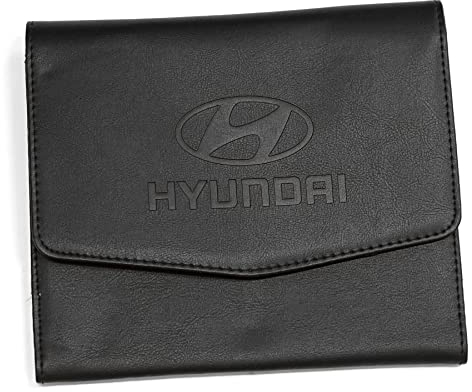Hyundai DZ99951ADD00 Bordmappe Tasche Hülle Case, schwarz, mit Markenlogo