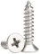 M4 x 45mm Self Tapping Screws, Phillips Flathead 304 Stainless Steel Screws, Fasteners Bolts for Plastic Wood Furniture and Drywall 50 Pcs