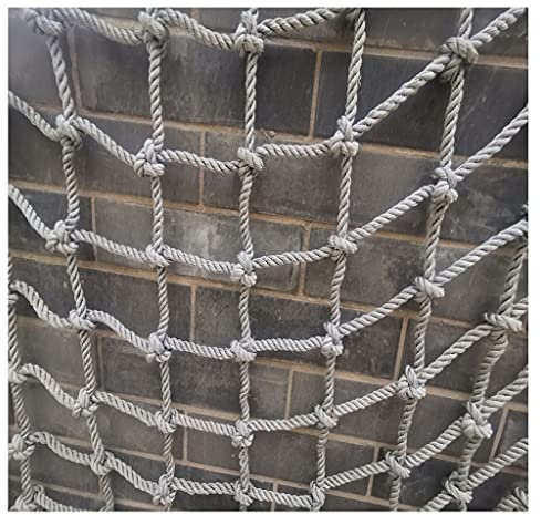 Filet d'escalade robuste pour cabane dans les arbres et aire de jeux en nylon pour la sécurité des enfants 10 mm d'épaisseur et 10 cm de maille 2 x 5 m