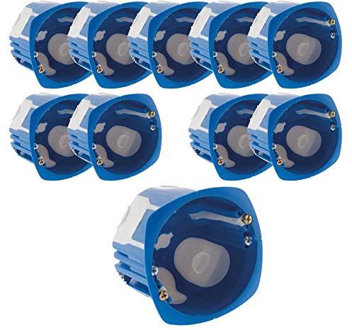 BLM Lot de 10 boîtes encastrement No Air Multimat 67x 50mm - Bleu