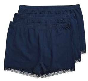 Ulla Popken 3pcs PantyLaceband UnderwearBlu Notte62-64 Donna