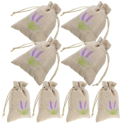 Toyvian 10 Piezas Bolsa de Saco Vacío de con Cierre de Cordón Bolsa Portátil para Armarios y Ropa de Unidades de Muselina Fragancia Decorativa para Coches