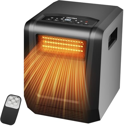 OSTBA 1500W 6 Element Infrared Cabinet Heater with Remote