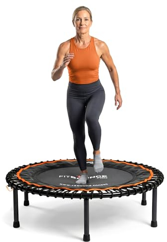 MXL FIT Bounce PRO Bungee Rebounder - Premium Indoor Mini Trampoline for Adults, Silent Low-Impact Bounce, Half-Folding with Foldable Steel Legs & Carry Bag - 40 in, 400lb