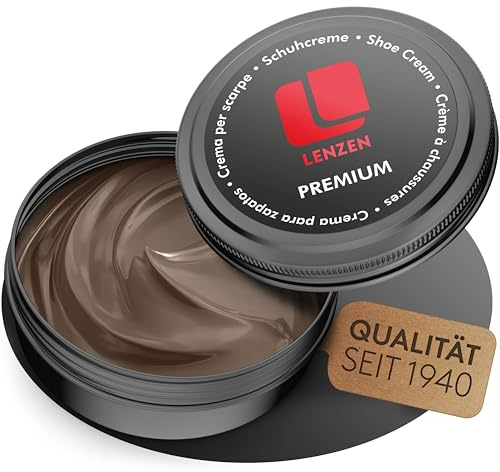 Lenzen - Crema per scarpe Lucido Scarpe I Vernice per scarpe I Leather conditioner I Tintura per scarpe in camoscio I Crema per scarpe pelle liscia e martellata