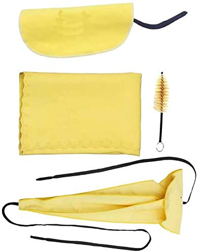 POFET 4 en 1 - Kit de limpieza para saxofón boquilla, cepillo, paño de limpieza, hisopo y destornillador