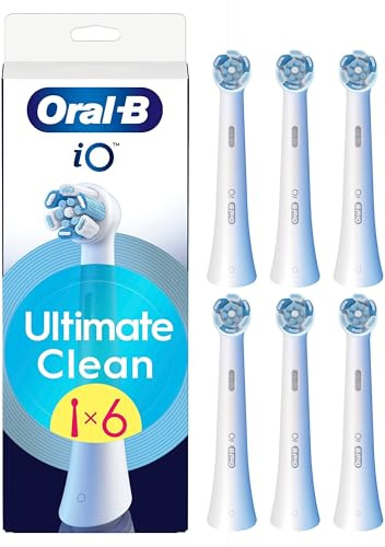 Oral-B Ultimate Clean Ersatzbürsten, Weiß, gründliche Reinigung, Entfernung von Zahnbelag, runde Bürste für elektrische Zahnbürsten, Oral B iO