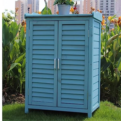 Table de banc de rempotage de jardin écologique, abri de rangement extérieur en bois, armoire de rangement for outils de jardin étanche, petite maison de jardin avec grand espace, for meubles de terra