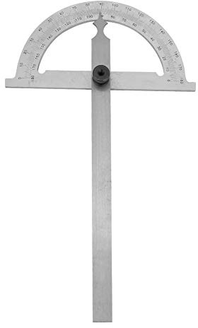 Rapporteur D Angle En Acier Au Carbone Chromé Règle de Mesure Rotative Précise 80 120 Mm pour Menuiserie Charpente Et Bricolage Professionnel