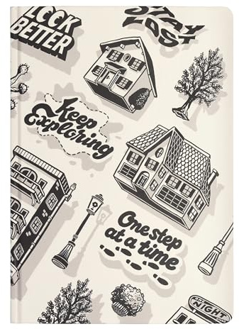 Caran d'Ache Skizzenbuch Rylsee a5 blanko in urbanem Graphik-Stil, Hardcover (300 g/m²), 64 Seiten, Format A5, 21x14.8cm, 0454.323