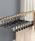 10 Stück Kleiderbügel Klammerbügel, 30cm Hosenbügel aus Metall, Hosen kleiderbügel platzsparend, Kleiderbügel mit Anti-Rutsch Klammern, kleiderbügel röcke Clothes Hangers with Non-Slip Clips Schwarz