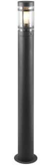 Moderne Wegeleuchte aus Metall in Anthrazit, Höhe 100cm