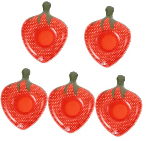 MOLUCKFU Soporte Inflable De Cerveza 5 Unidades Forma De Fresa para Fiestas Ligero y Duradero