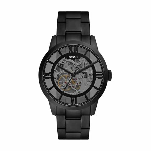Fossil Orologio Townsman da uomo, Movimento automatico a tre lancette con cinturino in acciaio inossidabile o in pelle