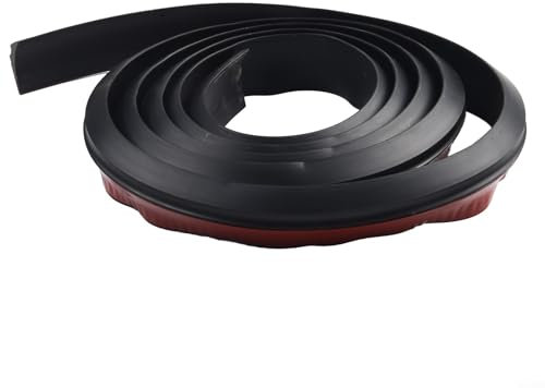 Tira de silicona para contención de agua para derrames en duchas y cocinas (negro, 200 cm)