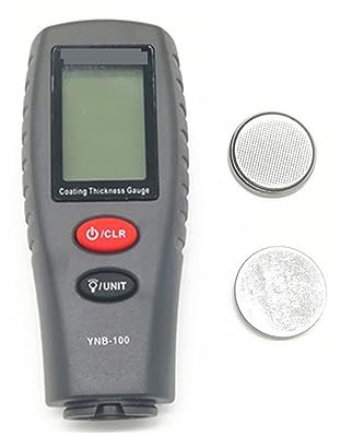 Medidor de Espesor de Pintura, Medidor de espesor de recubrimiento Mini Digital 10ps, medidor de espesor de pintura de coche, probador de espesor de pintura con YNB-100 de retroiluminación Para fabric