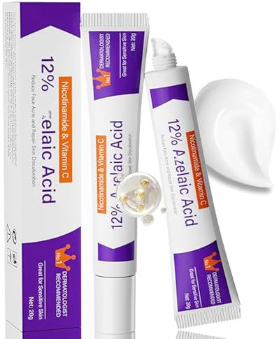 Acne Treatment,12% Acid Spot Cream for Spot Prone Skin,Anti Acne,Rosacea Cream for Face,Dark Spo-t Remover,Pimple Crea-m,Face Moisturiser for Blemish Control,Blackhead Remover,Even Skin Tone (1PCS)