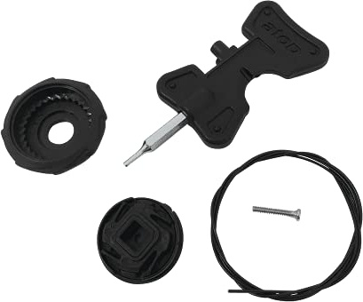 O'NEAL | Mountainbike Shoes | MTB | Reemplazo del cordón y el Cierre de Giro a la Izquierda, Incluyendo el cordón y el Cierre de Giro | Session SPD Shoe Lace Tensioner Kit L| Black |
