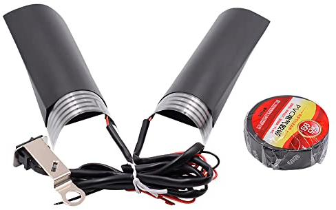1 Paar Motorrad Beheizt Griff Pads,MoreChioce Universal 7/8 Motorrad Heizgriffe Lenkergriffe Beheizte Pad Griffe Heiße Beheizte Elektrische Griffe Heizpads