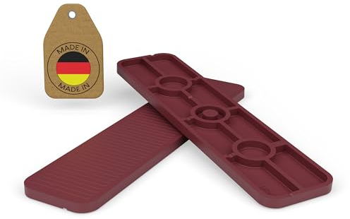 FUX 100 Stück Abstandshalter 100mm x 24mm x 1mm-6mm | Made in Germany | Unterlegplatten, Distanzklötze aus Kunststoff, Abstandhalter (Dicke: 3mm)