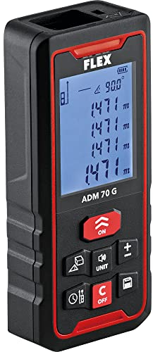 Flex Telémetro láser ADM 70 G (rango de trabajo 0,05-70 m, precisión ± 3 mm, medidor láser con batería, láser verde) 518956