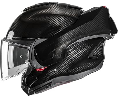 HJC, Casco Moto Modulare F100 CARBON Black, S