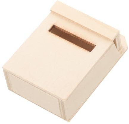 Gogogmee Mini Wooden Mailbox Model for Dollhouse Diy Furniture Cute Craft Accessory for Miniature Home Decoration Gift for for for for Boy Girl Craft Enthusiasts