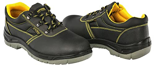 WOLFPACK LINEA PROFESIONAL - Zapatos Seguridad S3 Piel Negra Nº 41 Vestuario Laboral,calzado Seguridad, Botas Trabajo. (Par)