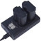 DSTE - Batteria di ricambio NP-W235 + caricatore USB doppio con display LCD, compatibile con fotocamera digitale Fuji XT4 X-H2 X-H2S