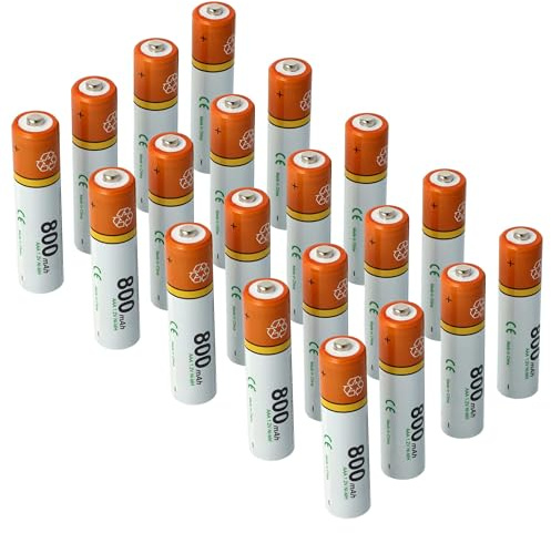 vhbw 20x AAA Micro Akku kompatibel mit Siemens Gigaset E290, E290HX, CL690AB, E310 schnurlos Festnetz Telefon (800mAh, 1,2V, NiMH)