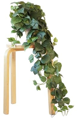Retrograde 32 Fake Plant Silk Faux Pothos Ivy Plant Indoor (Dark Green)