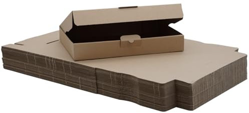 50 Stück Maxibriefkartons 319 x 225 x 50 mm (außen) - MB 4 - FEFCO 0427 - braun für Warenpost Warensendung Büchersendung Briefversand - elb-verpackungen