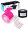 ARTZT thepro Kinesiologisches Tape | Hautfreundlich, Hypoallergen & Wasserfest | Für Sport & Physiotherapie | Material: Baumwolle | Maße: 5m x 5cm | 2er-Set (schwarz/pink)