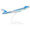 QIYUMOKE 1/400 Air Force One 747-200B VC-25A Druckguss-Metall-Flugzeug, Militärmodell-Set mit Ständer für Sammlung oder Geschenk