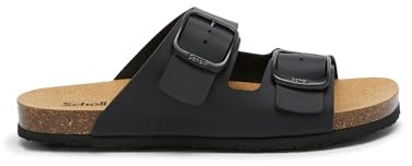 Scholl Jackie, Sandali Donna, 2 cinturini, Nero, 37 EU