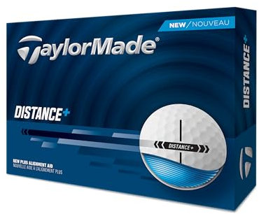 TaylorMade New Distance+ Golfbälle 2025 (Weiß, Einheitsgröße)